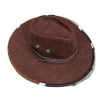 Anti Bee Ansiktsmaske Lue Biavl Flyr Insekter Nett Mesh Protector Cowboy Cap