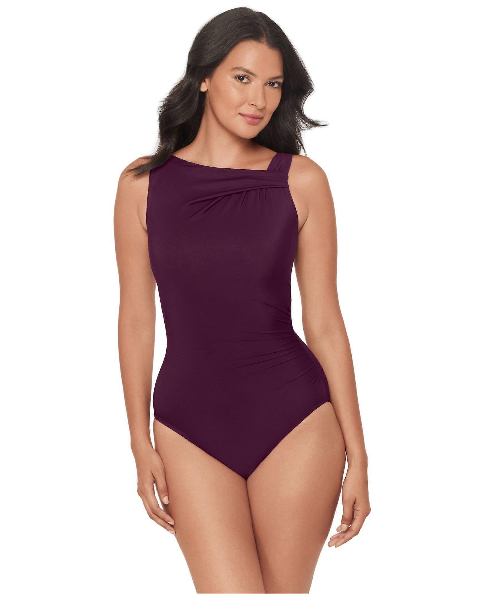 Miraclesuit Rock Solid Avra Swimsuit - Burgundy