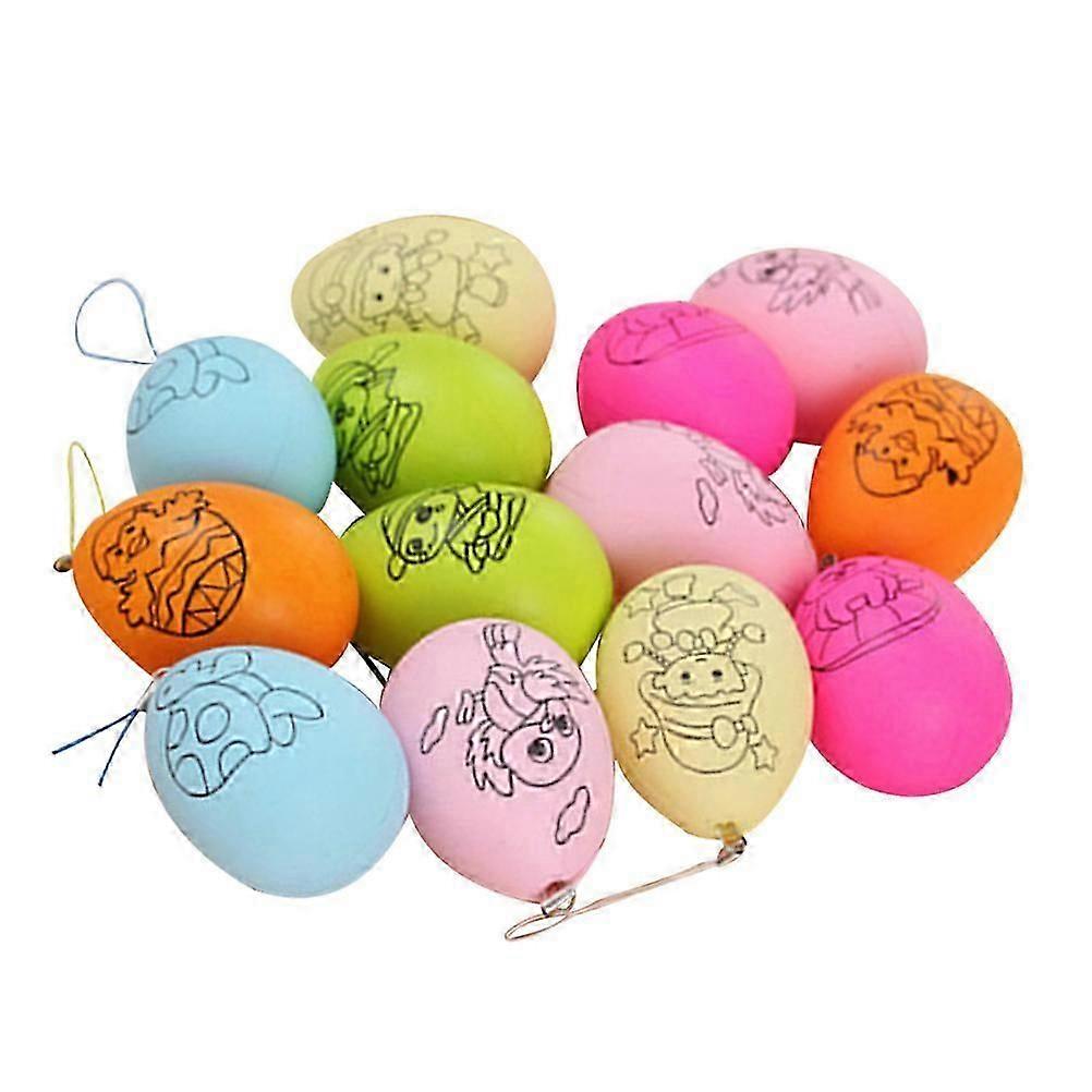 Coloring Eggs Toy Simulation Easter Egg for Easter Decor 24Pcs Pack