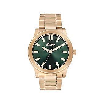 s.Oliver Montre-bracelet pour hommes en acier inoxydable or 2037713