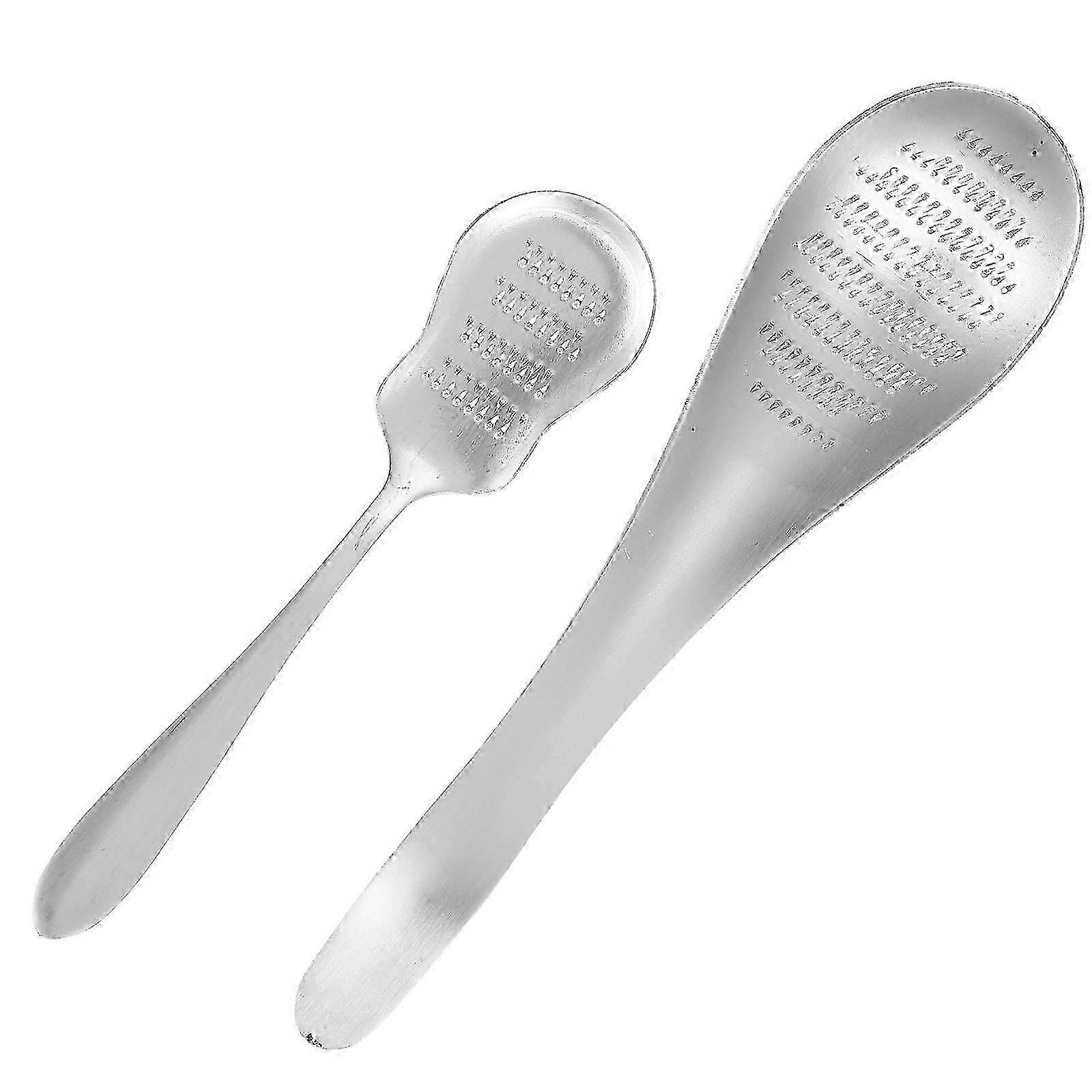Multi-Function Manual Garlic Press Stainless Steel Processing Home Baking Ingredients Compact Multi-Function Garlic Grinder 2Pcs AW