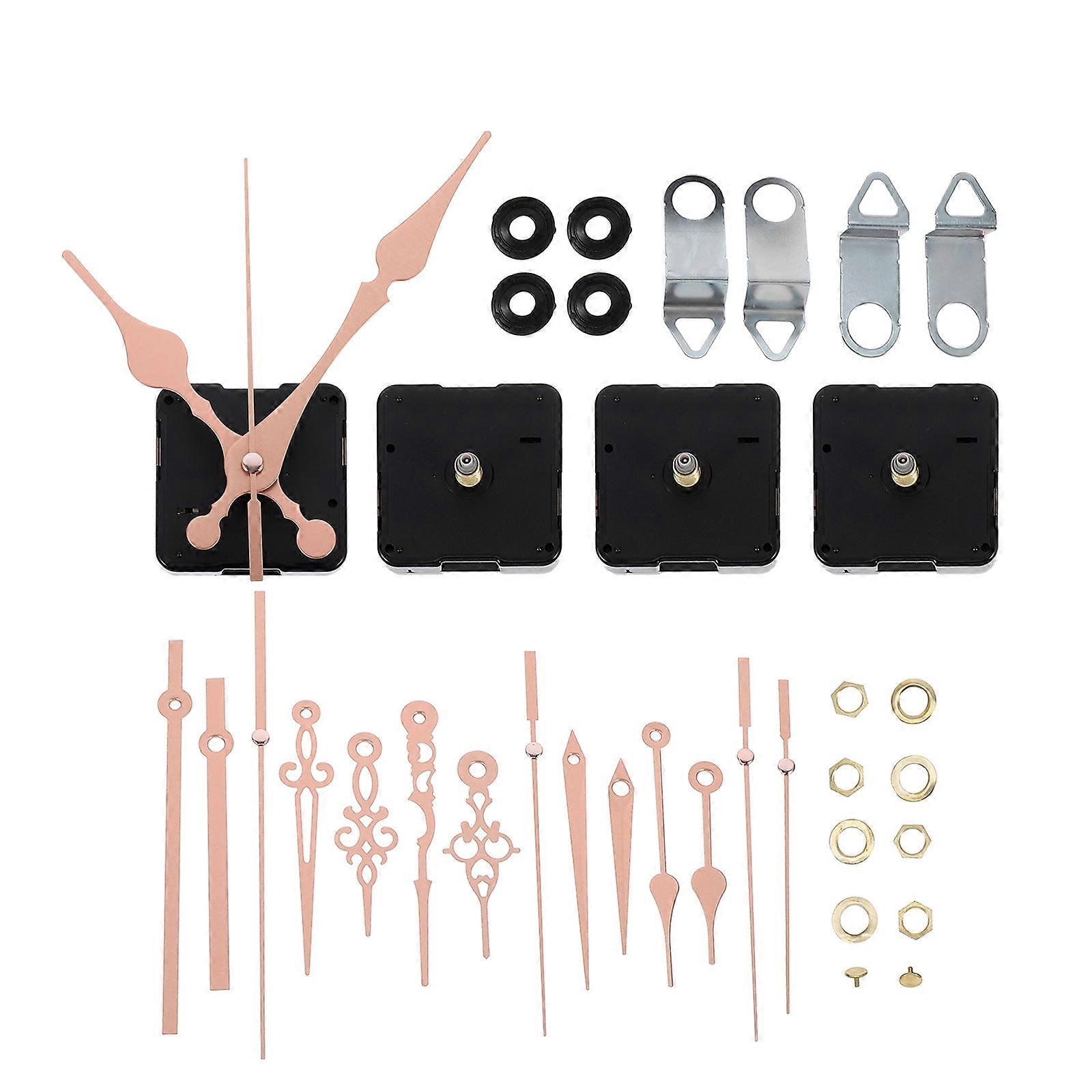 4 Sets DIY Clock Movement Replacement Pointer Clock Parts Wall Clock Movement