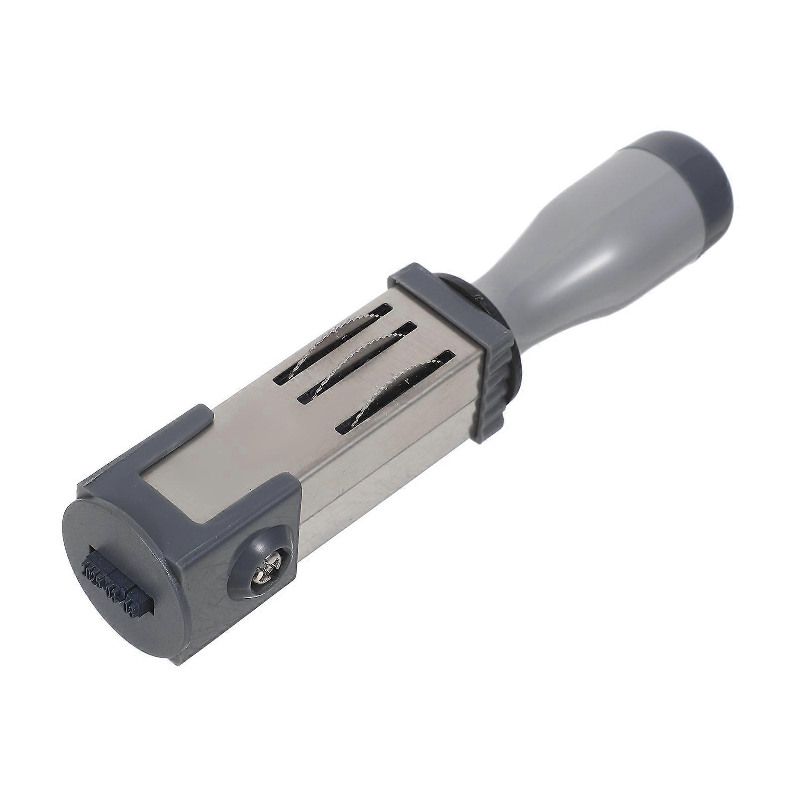 Handheld Date Stamper Multi-use Time Stamp Portable Date Rolling Stamp File Accessory