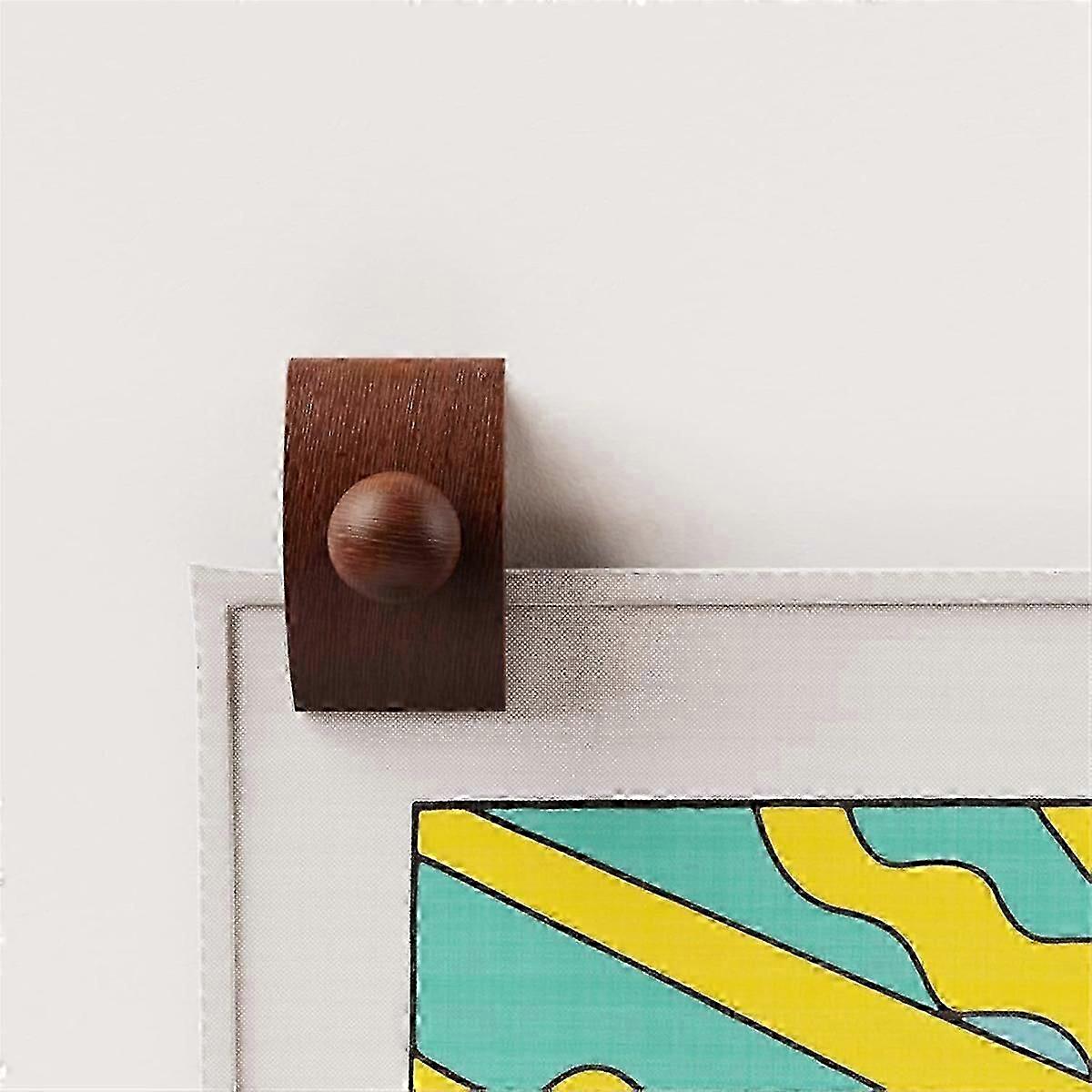 Wandmontierte Steppkleiderbügel Holz 2er Pack