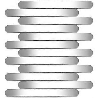 12pcs  Stainless Steel Bracelet Blanks DIY Bracelet Making Strip Bracelet Strips