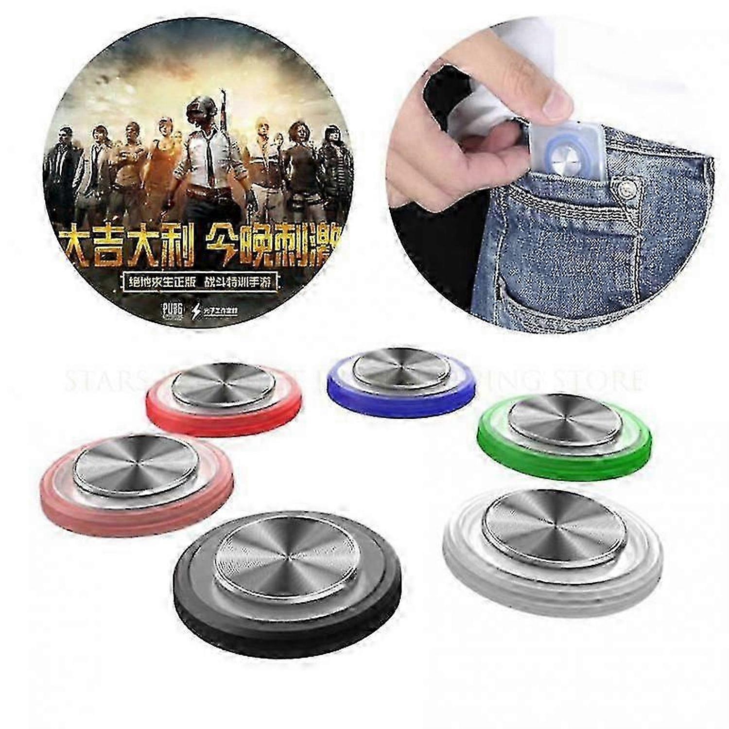 1Pc Q8 Plus Mini Round Game Joystick Gamepad Sucker Touch Screen Controller for PUBG