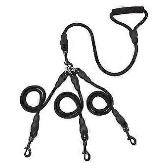 3 Way Dog Leash | No Tangle | Detachable 360 Swivel | Padded Handle | For Walking & Training Multiple Dogs