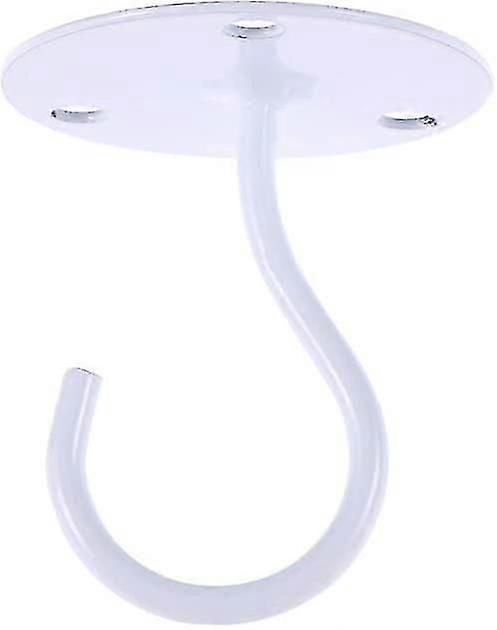 Empty Hook Cabinet Floor Wardrobe Lantern Mosquito Net Ceiling Hook (white) (1pcs)