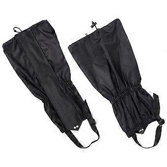Black Water-Proof Leg Sleeves for Hiking with 1Pair Outdoor Protector