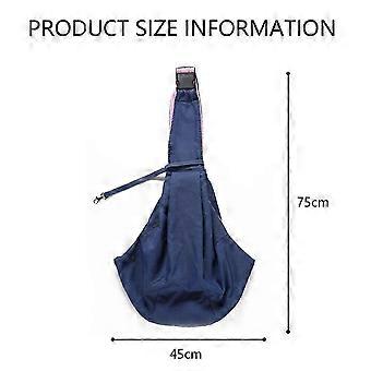 Small Pet Sling Carrier Reversible Dog Cat Travel Bag Soft Pouch Tote Purse