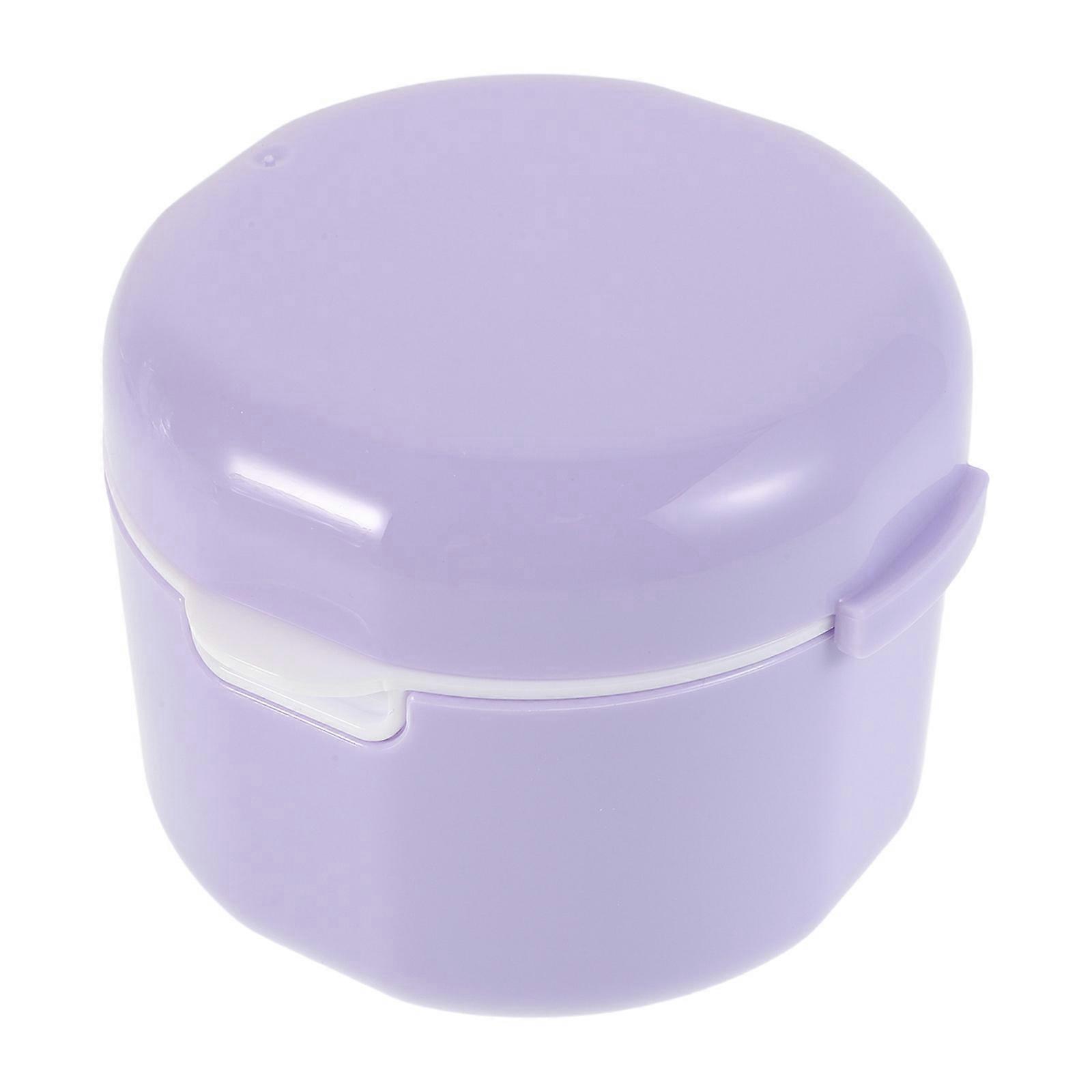 Plastic Denture Storage Box for Travel Retainer Holder Case
