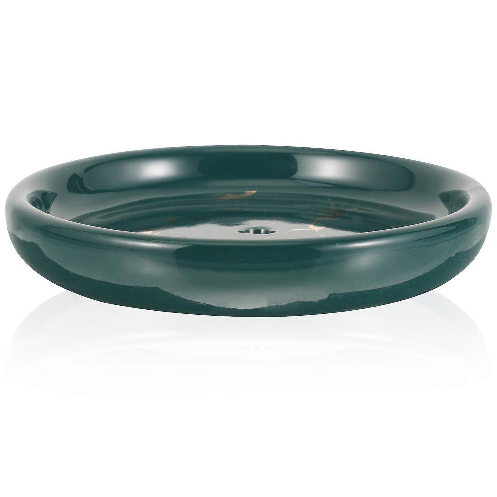 Decorative Soap Dish Green Multifunctional Drain Dish 4Pcs for Storage