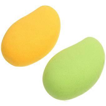 Hydrophilic Non Latex Mango Makeup Puff for Makeup Use 2Pcs