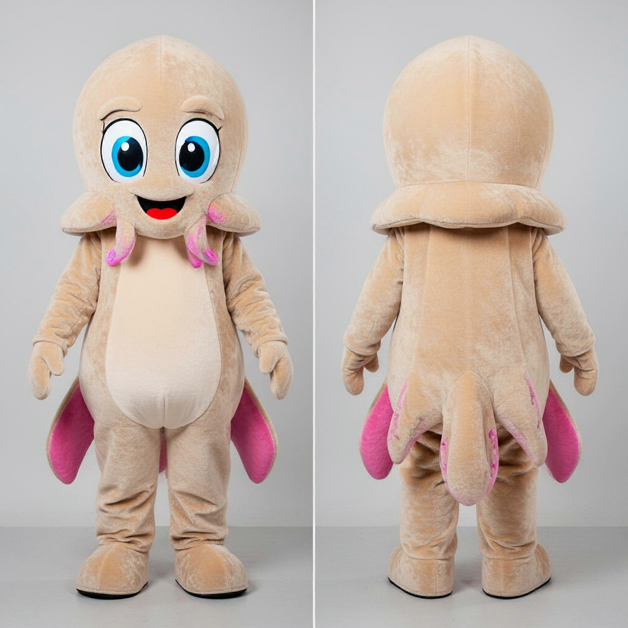MASTICOT Beige Rounded Squid Mascot