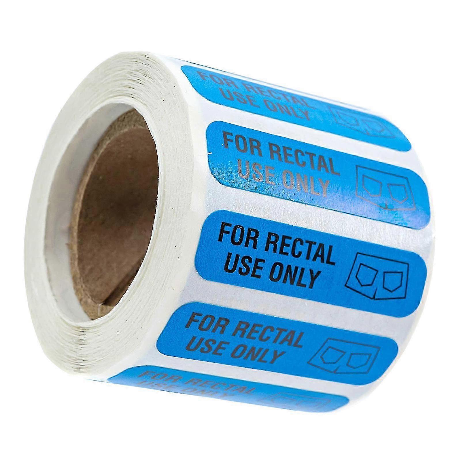 Rectal Only Warning Stickers High Visibility