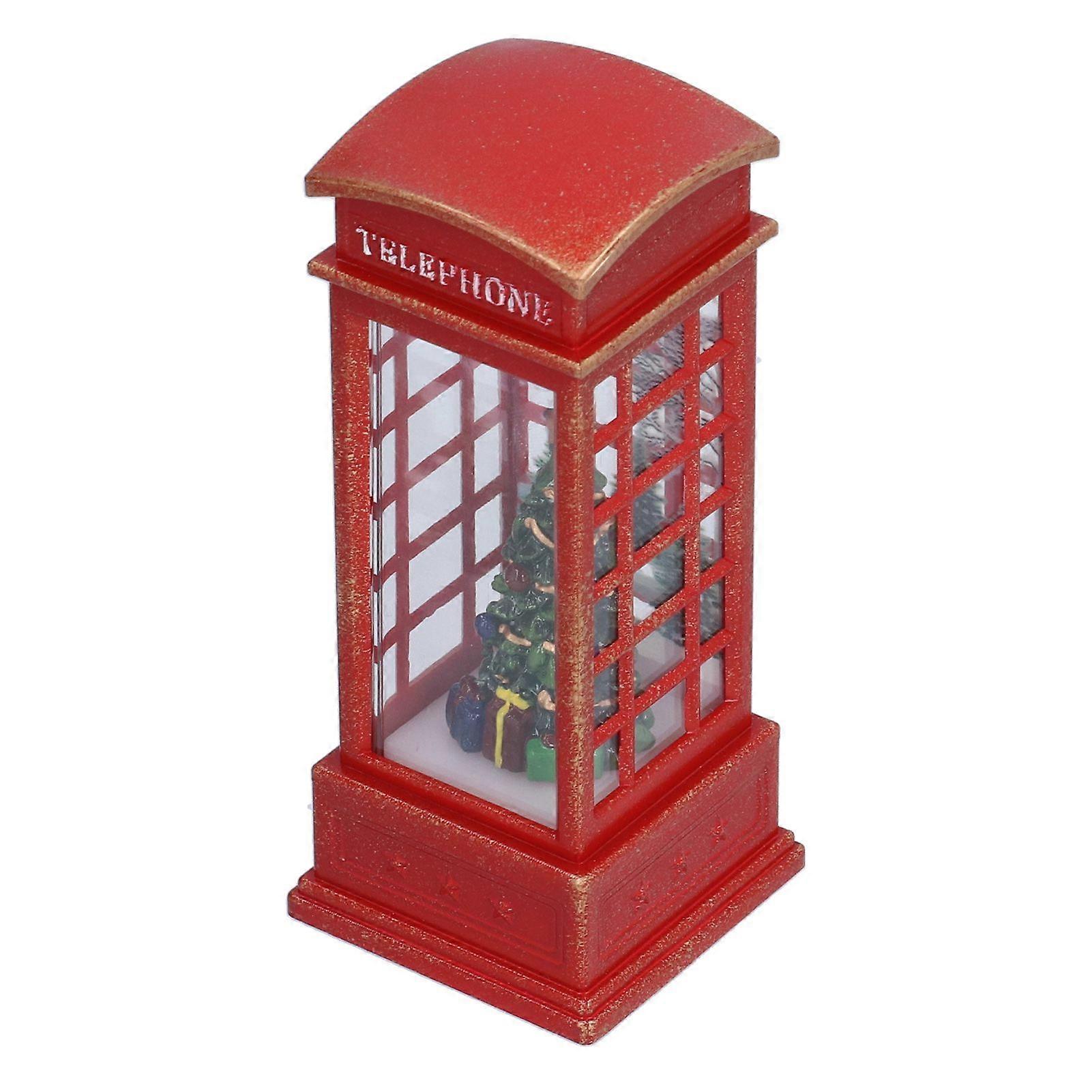Snow Globe Lantern, Timer-Controlled, Battery-Powered Festive Decoration