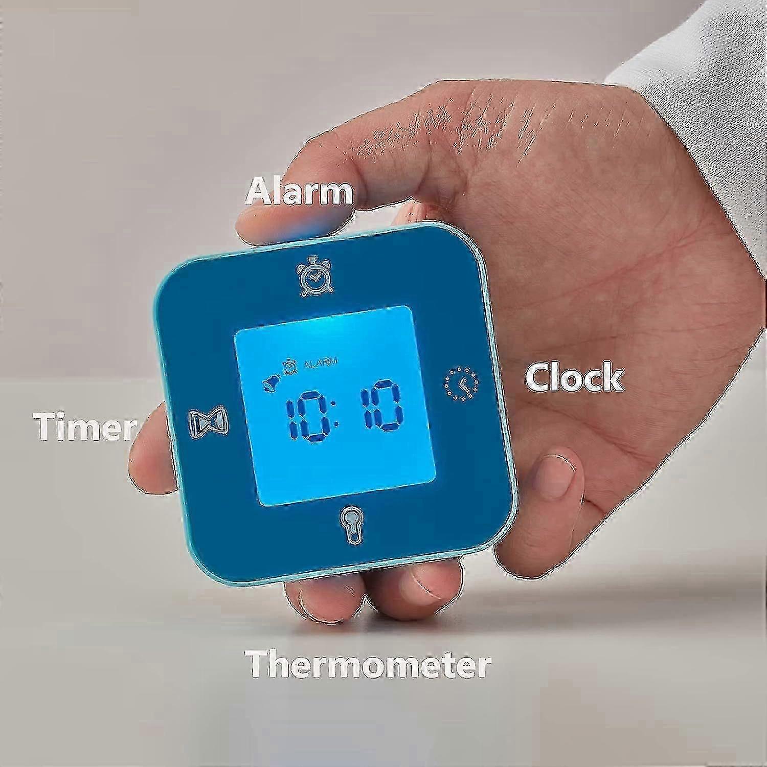 Clock/Thermometer/Alarm/Timer, 4 Functions Desk Clock (white)