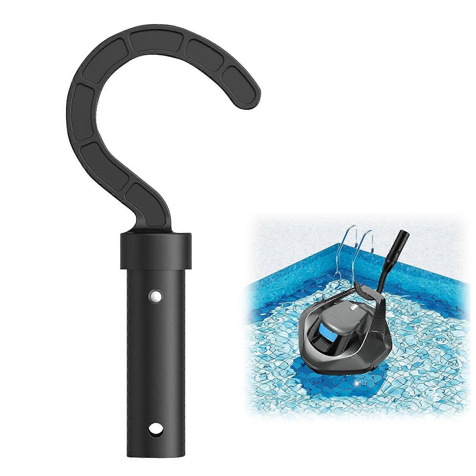 Pool Cleaner Hook for Robotic Vacuum Pole, Universal Single Piece Attachment, Quick Replacement Use
