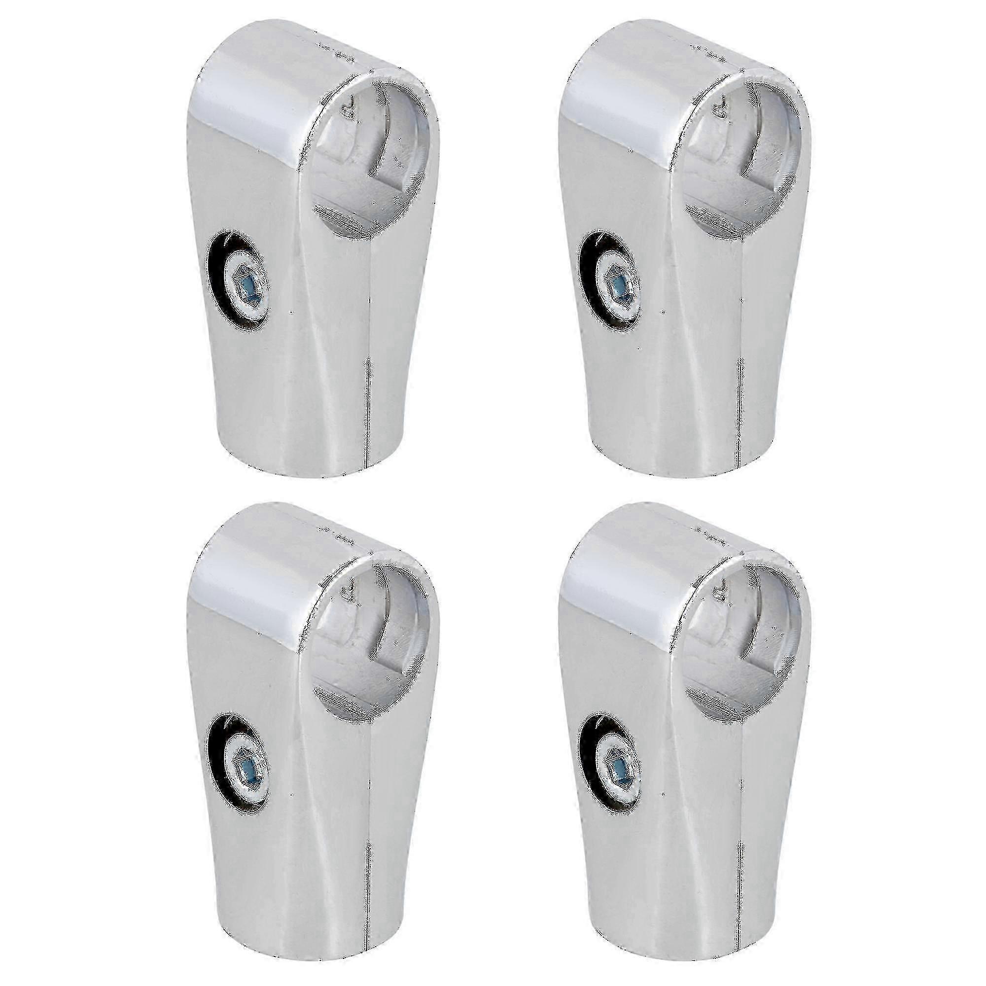 4pcs Metal Drying Rack Pipe Connector 25mm Two-Way Fitting compatible with Laundry