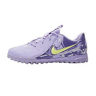 Nike Jr. Phantom GX 2 Academy voetbalschoenen van synthetisch leer, laag model, Taro paars, unisex HF1505-500