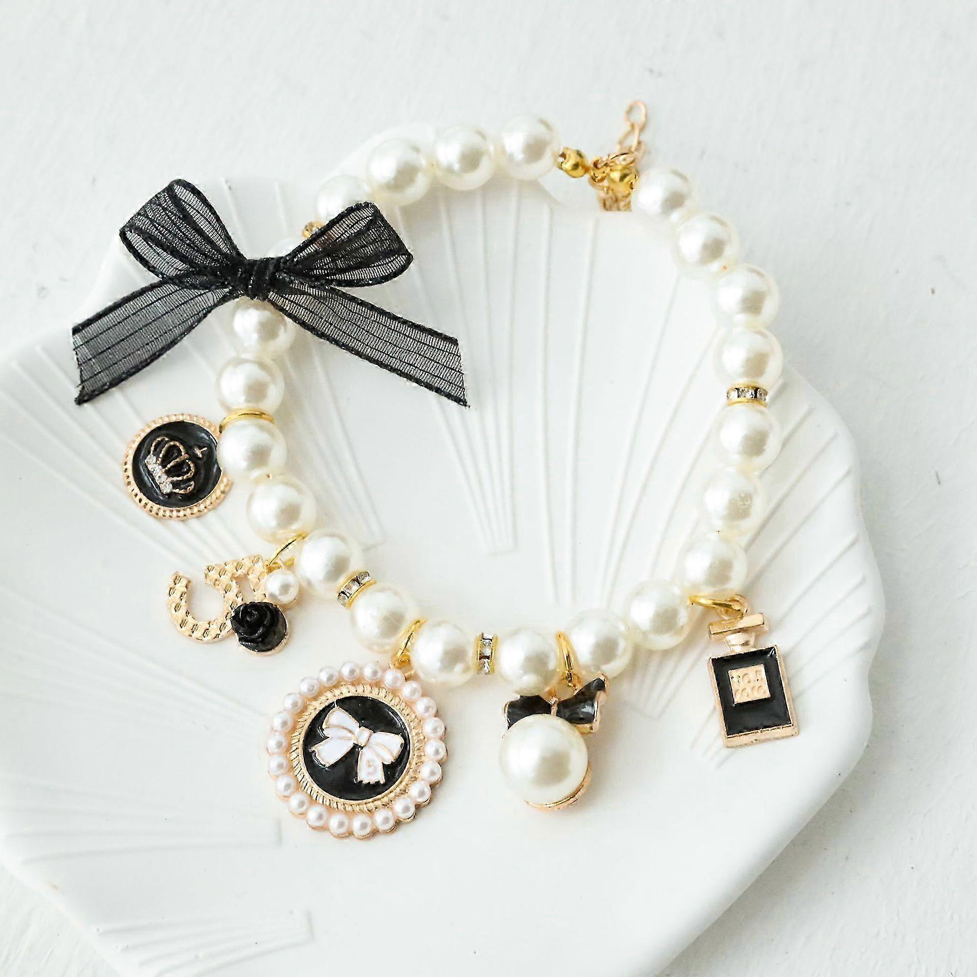Pearl Bow ABS Decorative Collar