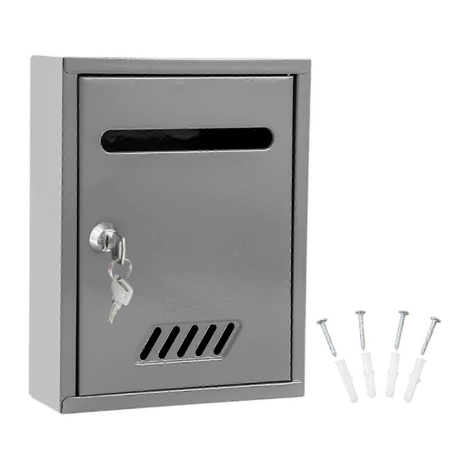 Windproof Locking Wall Mailbox Iron