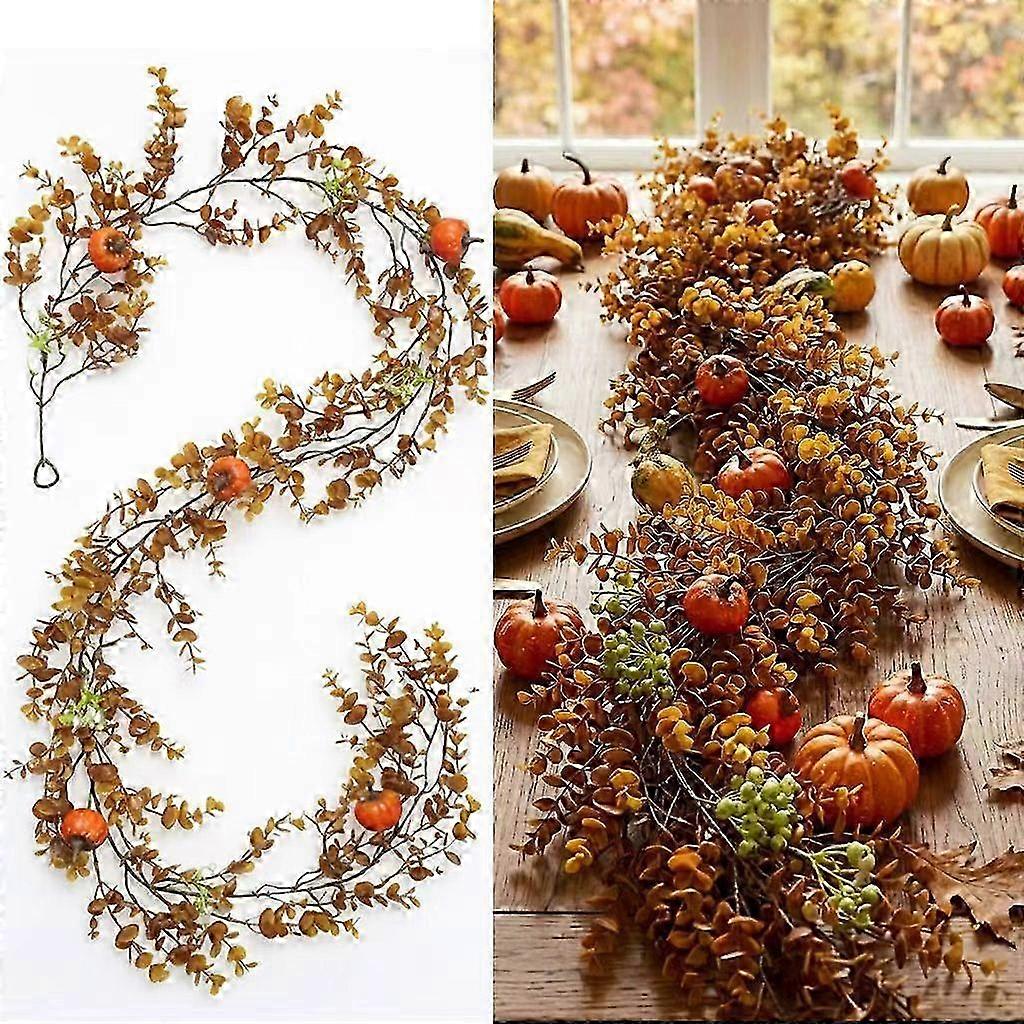 2M Simulated Pumpkin Berry Garland