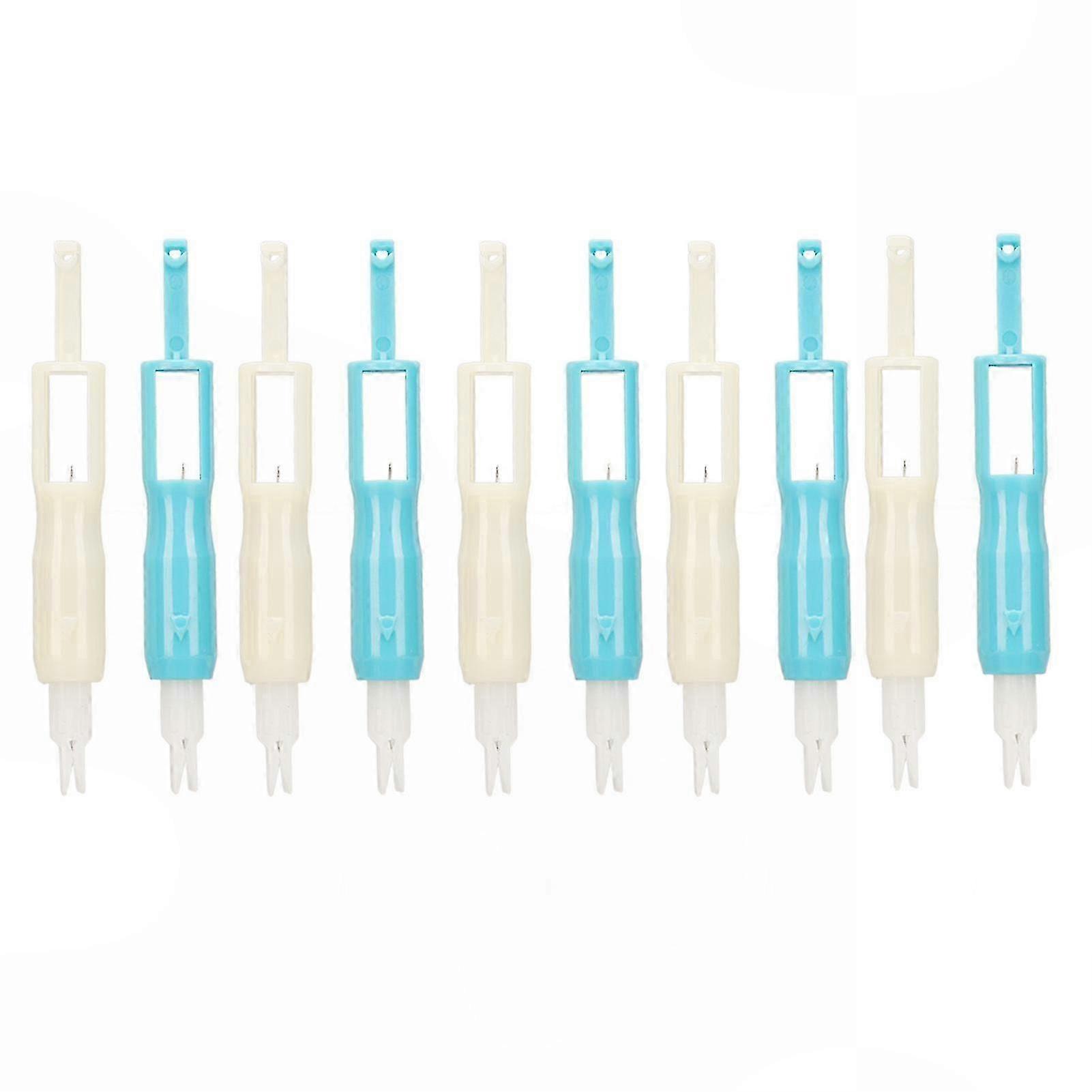 Household Automatic Needle Threader, 10 PCS Plastic Sewing Needle Inserter