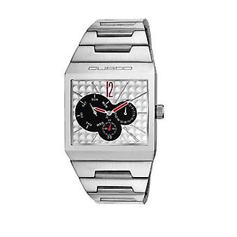 Custo on time mr acier Męski analogowy zegarek kwarcowy z bransoletą ze stali nierdzewnej CU012301