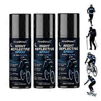 Night Reflective Spray Paint Agent High Visibility Fluorescent 100ml|Long Lasting Safety Reflective Coating for Clothing Bicycle Outdoor Gear_yzad