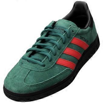 adidas Handball Spezial Mens Fashion Trainers in Green Red