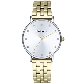 Radiant starry Women's Analog Quartz Watch with RA585204 Gold Plated Stainless Steel Bracelet