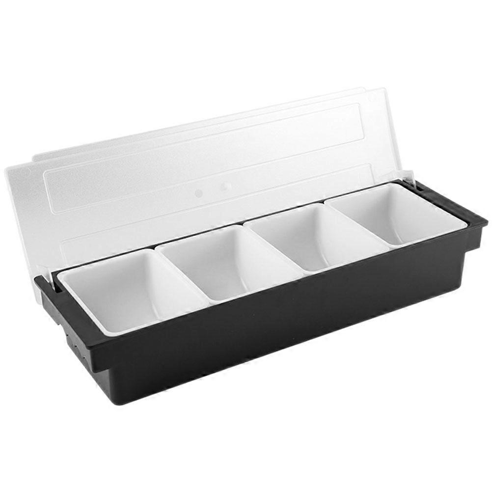 Silver Snack Box Compartment for Storage Fruit Box Plastic