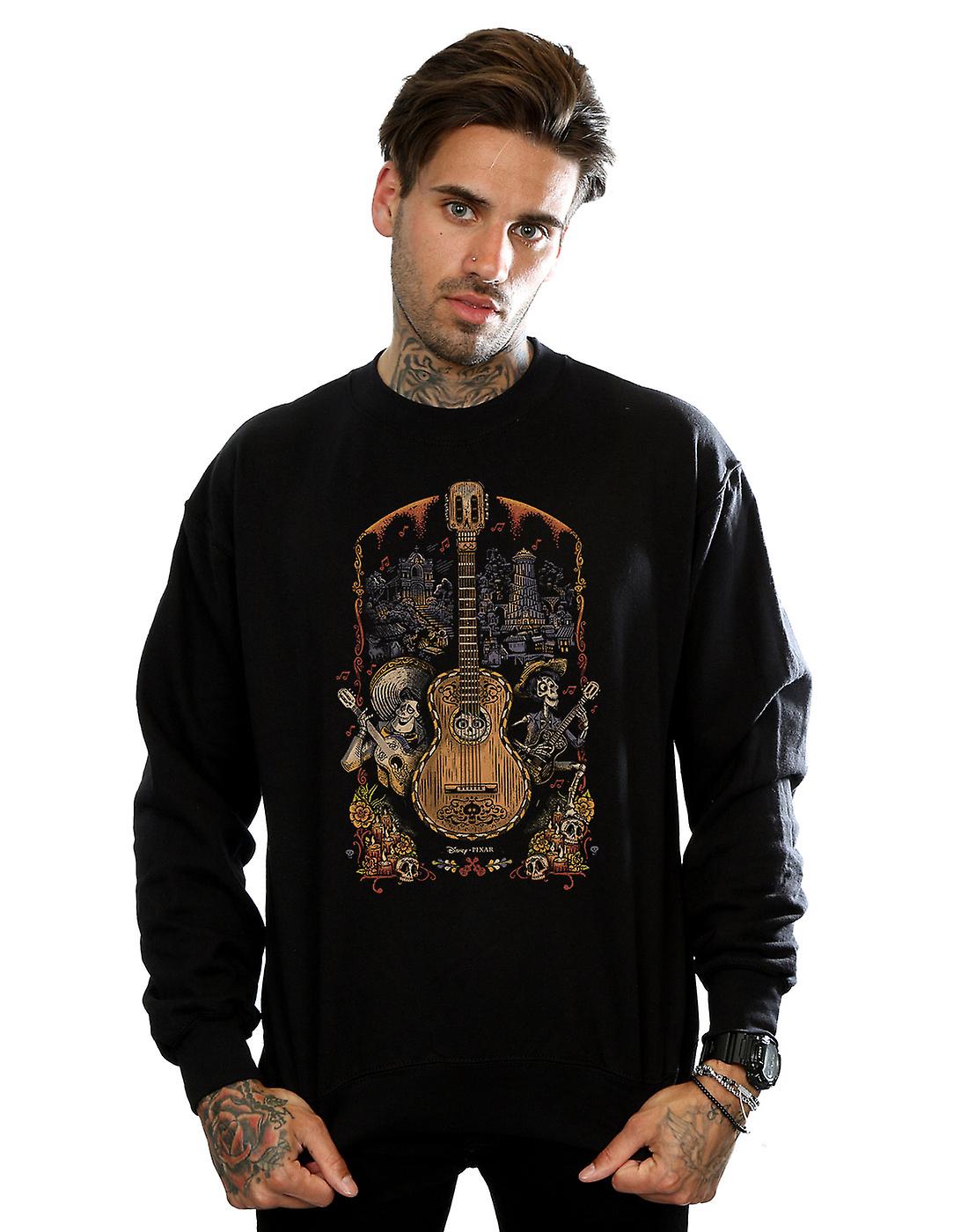 Disney Men's Coco Gitar Poster Sweatshirt