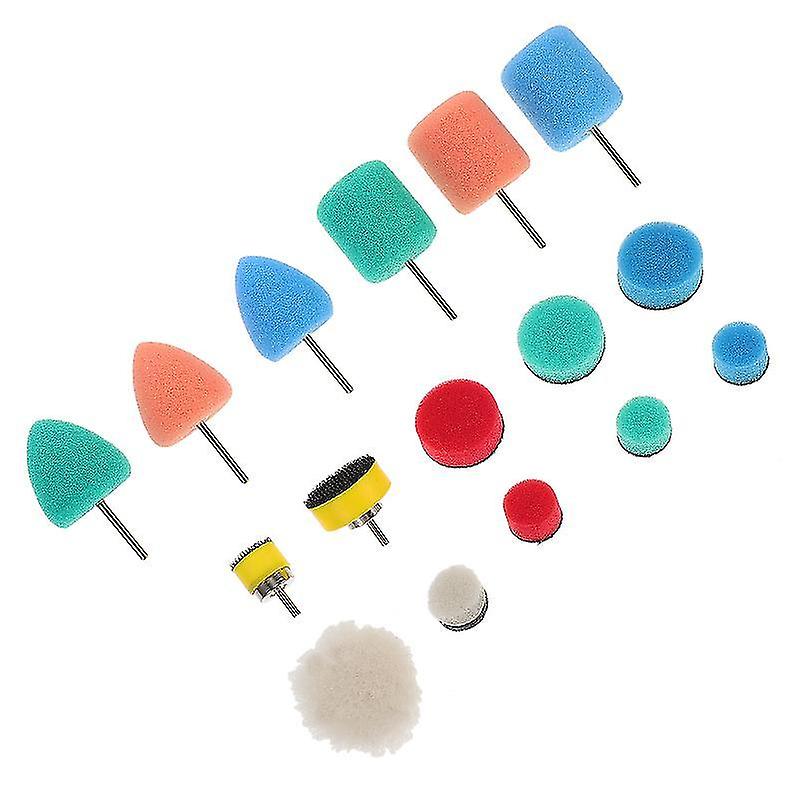 6X3cm Assorted Color Vehicle Waxes, Polishes & Protectants 16 Pcs Vehicle Buffing Pads Sponge Polish