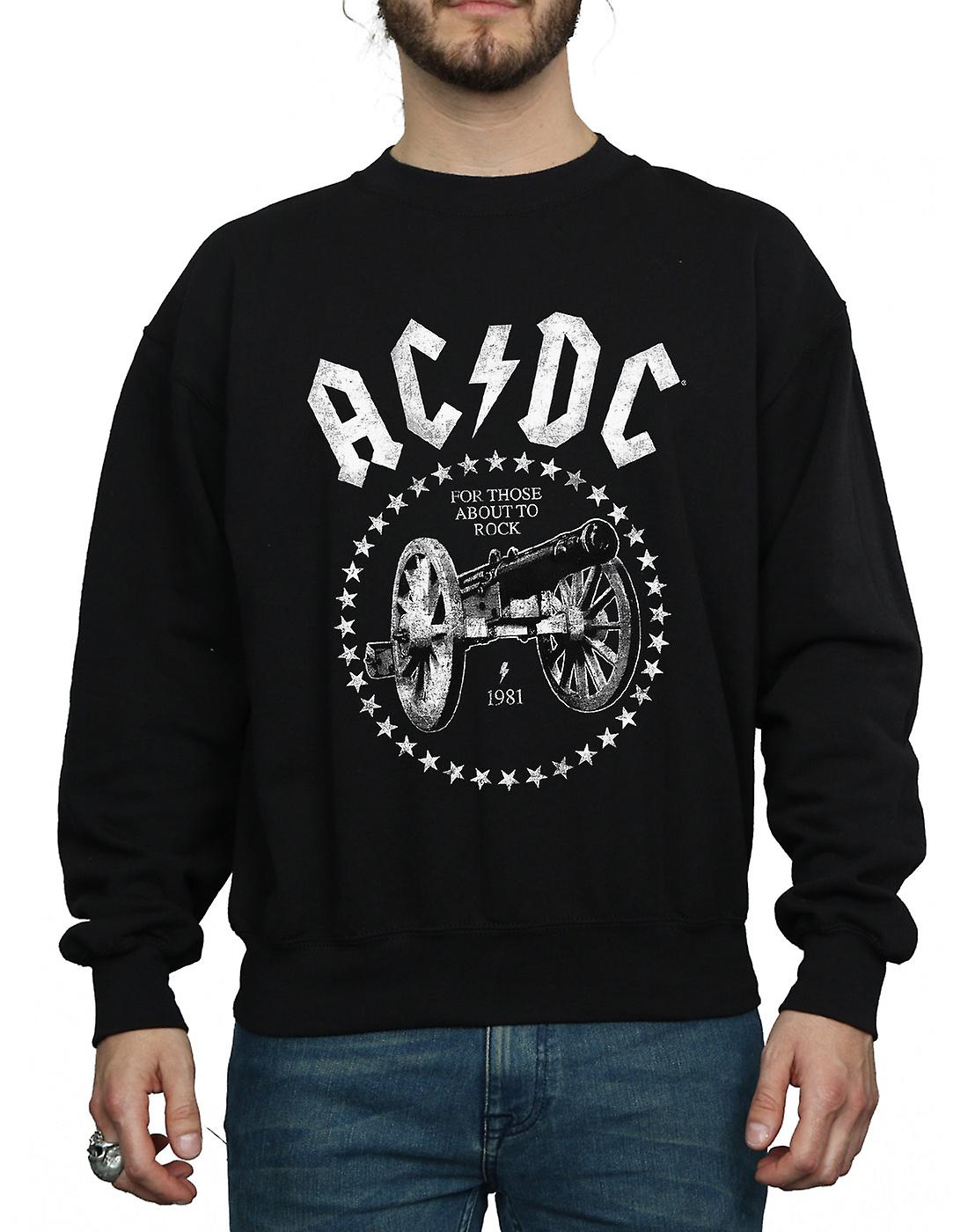 AC/DC Men's We Salute You Cannon Sweatshirt | Fruugo US
