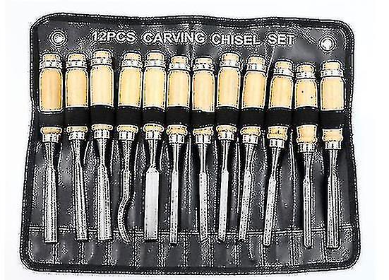 12 Pack Woodworking Tools Chisel Set Root Carving Tools Woodworking Tools