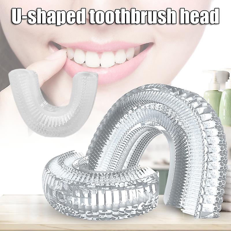Children U-Shaped Toothbrush Head Soft Silicone Replaceable Tooth Brush Head for Automatic Electric