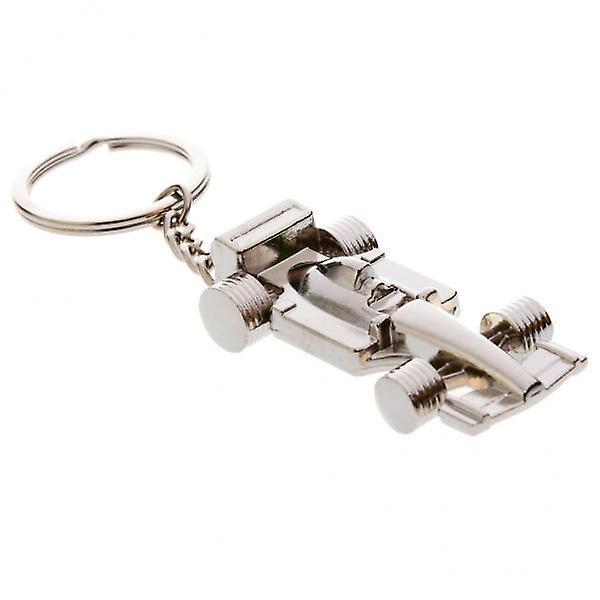 20xNovelty Silver Racing Car Charm Keyring Key Chain