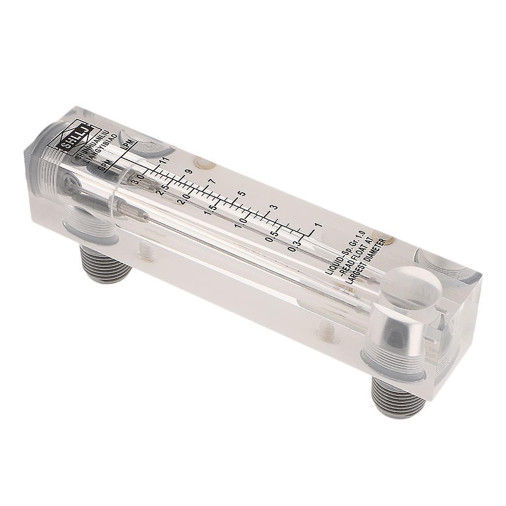 LZM-15 Panel Mount Type Acrylic Flowmeter Water Flow Meter 0.3-3GPM