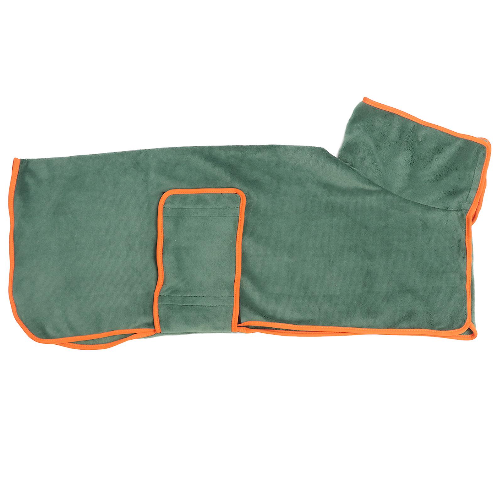 Pet Bathrobe Water Absorption Adjustable Hook and Loop Design Dog Towels for Drying