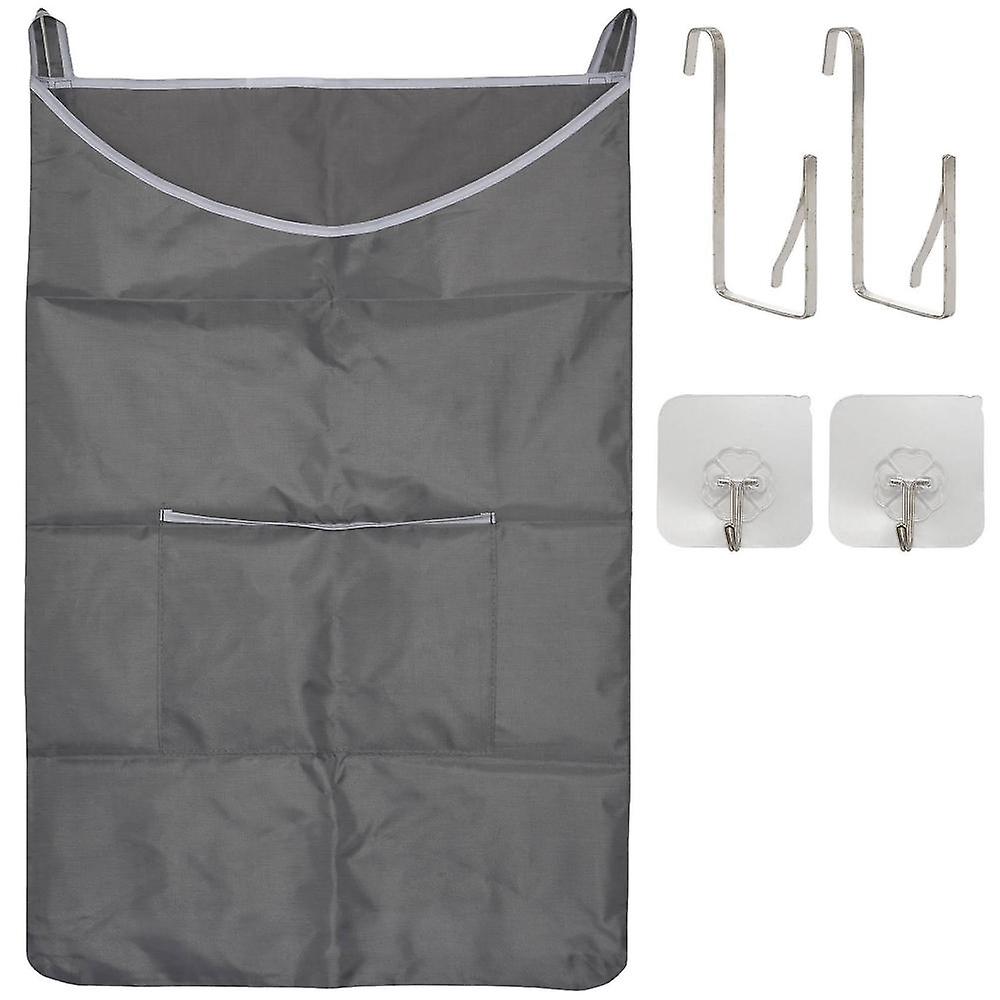 Door-hanging Laundry Hamper,space Saving Hanging Laundry Basket With Hook Up And Adhesive Hooks, La