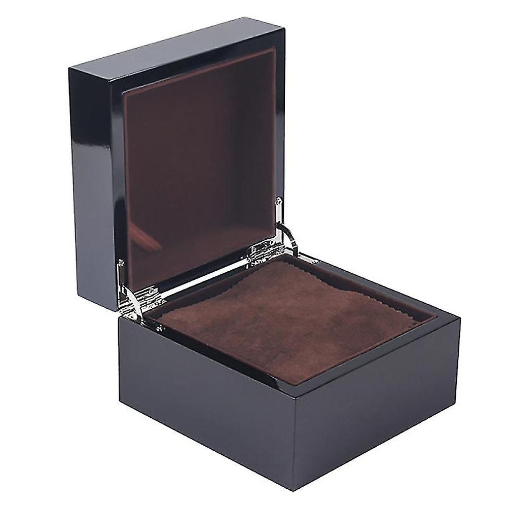 Black Lacquered Wooden High-end Watch Box Brand Watch Display Box Square Box