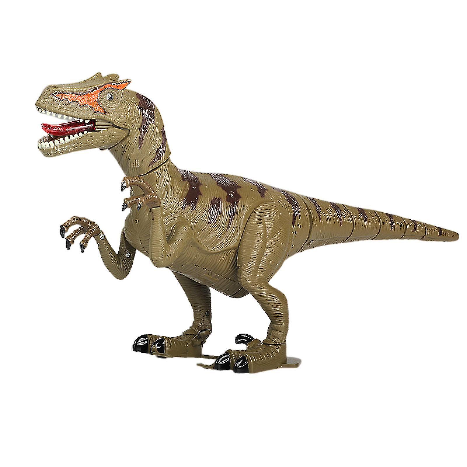 Electric Dinosaur Toy With Light And Sound Realistic Walking Tail Swaying Tyrannosaurus-rex Deinonychus Entertainment Interactive Toy Simulatio