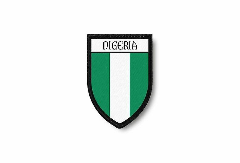 Patch Ecusson Termocollant Edge Brode Flag Prints Nigeria Nigerian