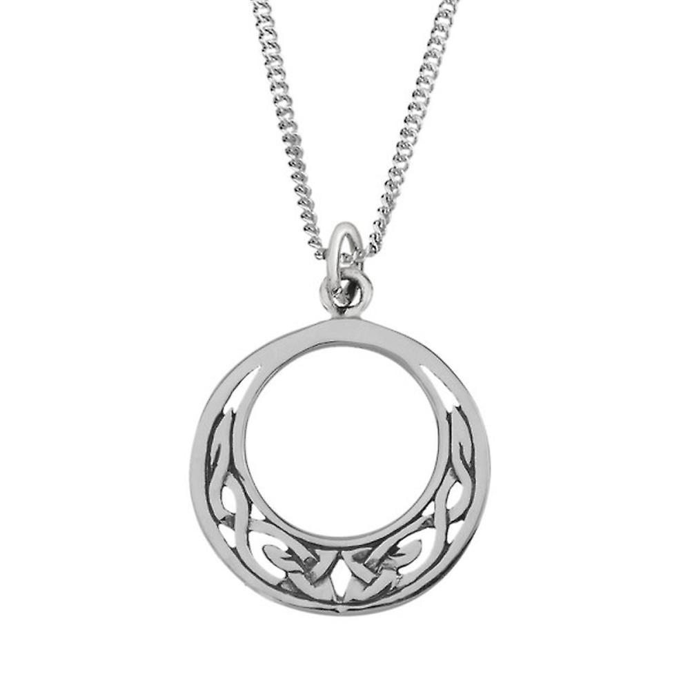 Celtic Eternity Knotwork Circle Necklace Pendant - Includes A 18"Chain