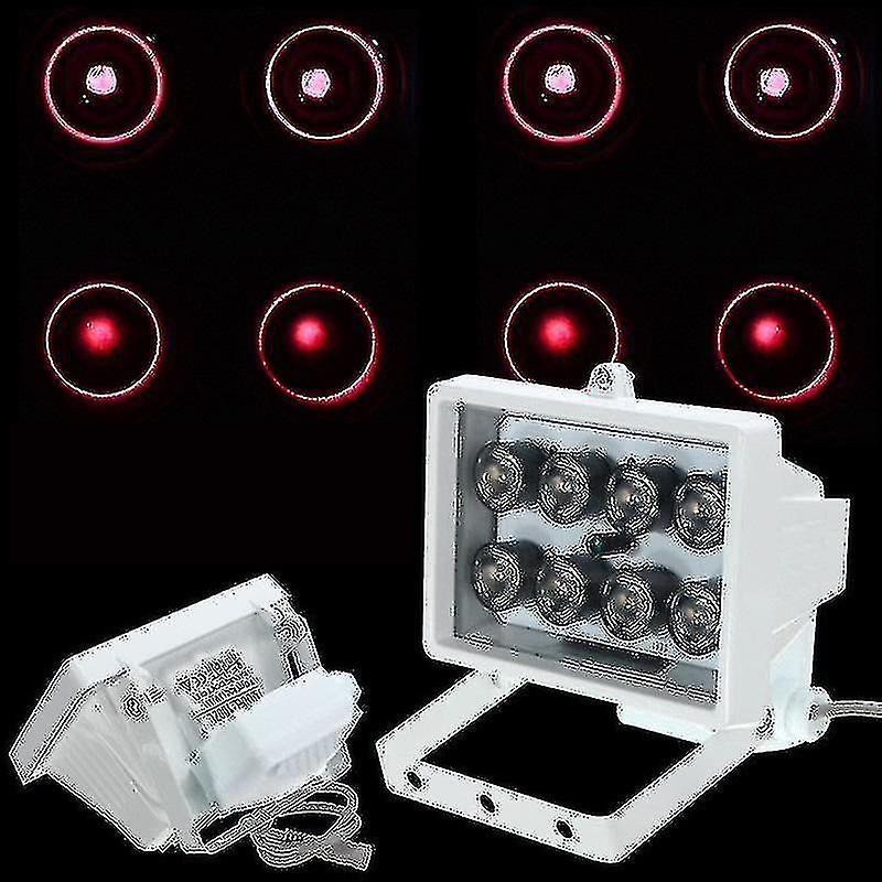 8led 12v Night Vision Lamp Ir Illuminator Infrared Light For Security Camera
