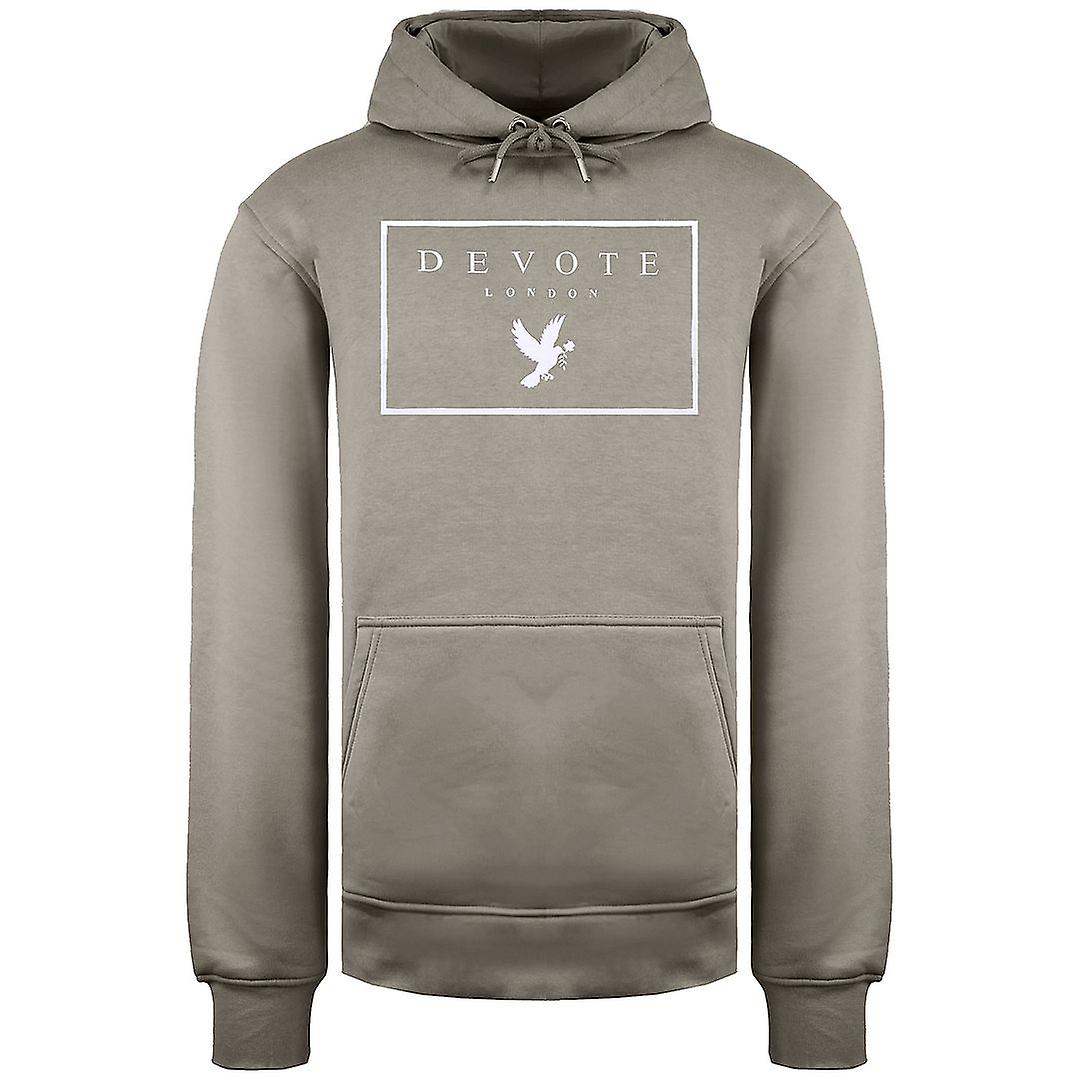 Devote London Long Sleeve Nude/White Pullover Mens Dove Hoodie 105 NUDE/WHITE