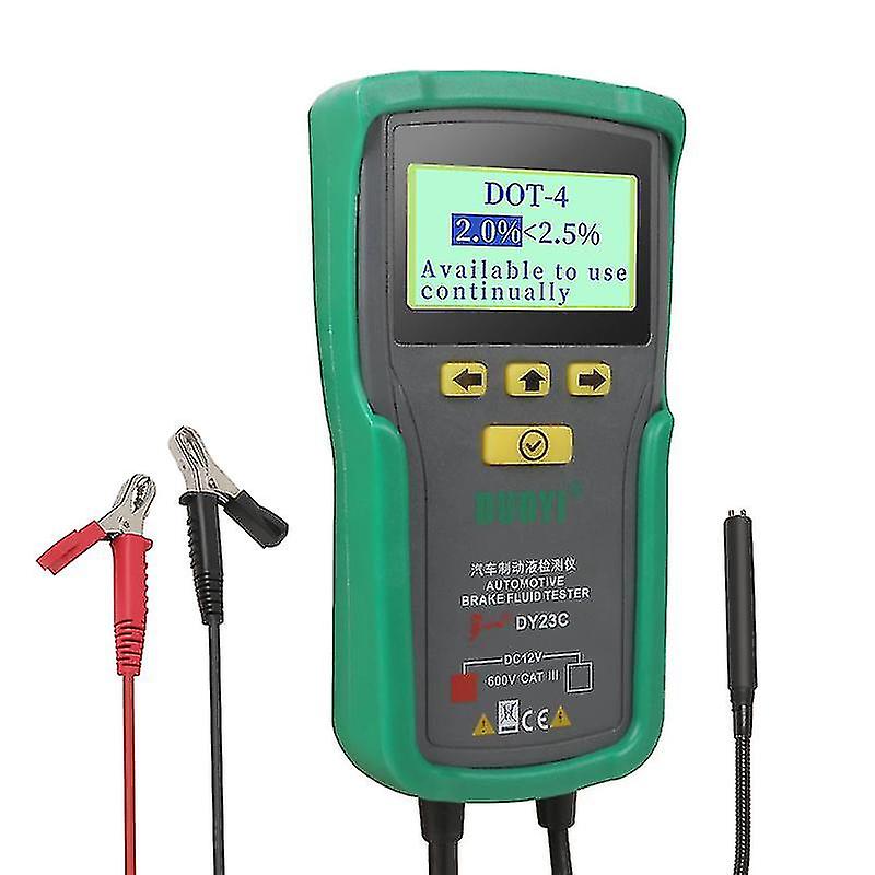 Dy23c Car Brake Fluid Tester Accurate Test Tool For Car Digital Display Automotive Brake Fluid Water Content Check Tool With Audible And Visual Alarm