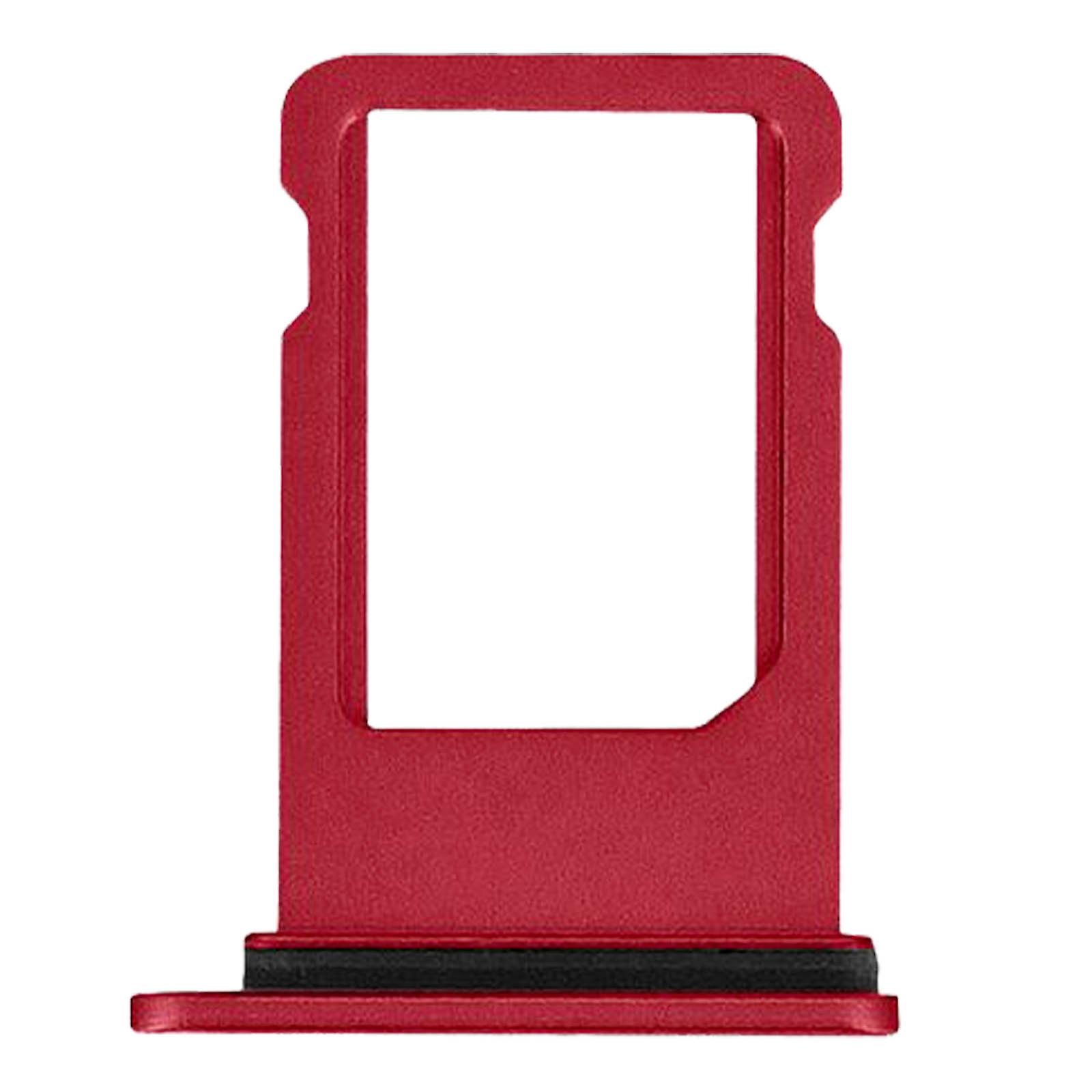 Replacement SIM Card Tray for iPhone SE 2022, SE 2020, and 8 Red